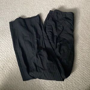 women’s black and white straight leg pants